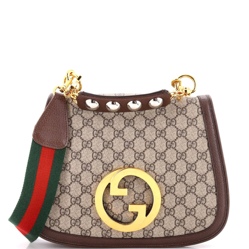 Gucci Medium Blondie NM Top Handle Bag GG Coated Canvas